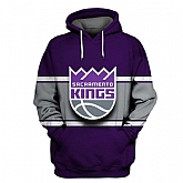 Sacramento Kings Purple All Stitched Hooded Sweatshirt,baseball caps,new era cap wholesale,wholesale hats